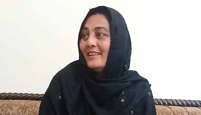 Indian woman, Sarbjit Kaur, who married a Pakistani man of her choice. — Reporter