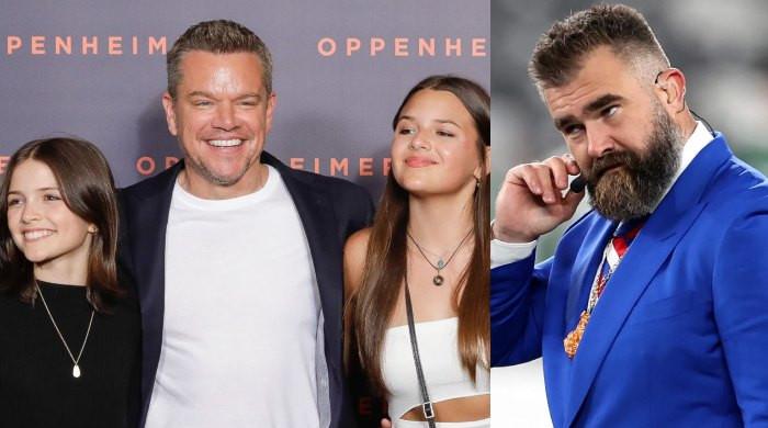 Matt Damon shares ‘girl dad advice' with Jason Kelce