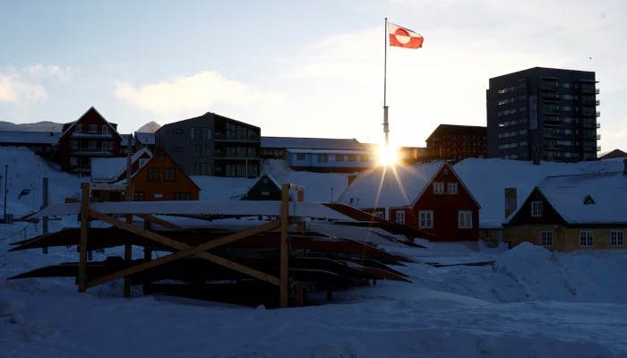 Greenlands flag flies over Nuuk in Greenland, February 5, 2025. — Reuters