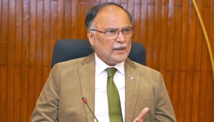 Minister for Planning, Development & Special Initiatives and Deputy Chairman of the Planning Commission, Ahsan Iqbal, convening the Central Development Working Party,  Islamabad, December 12, 2025. — APP