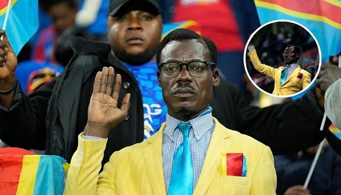 DR Congo superfan ‘Lumumba Vea leaves AFCON after heartbreak