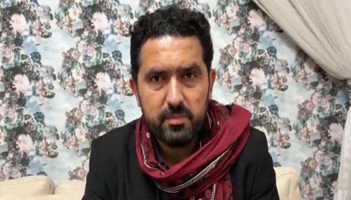 KP CM Sohail Afridi speaks in a video statement on January 11, 2026. — X@PTIofficial