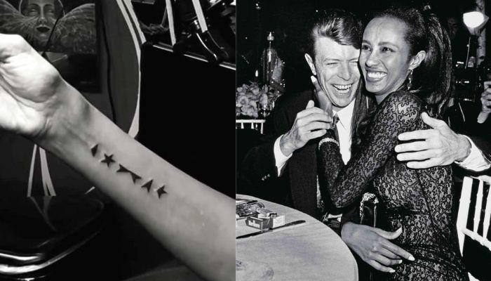 Iman honours late legend David Bowie with touching tattoo tribute