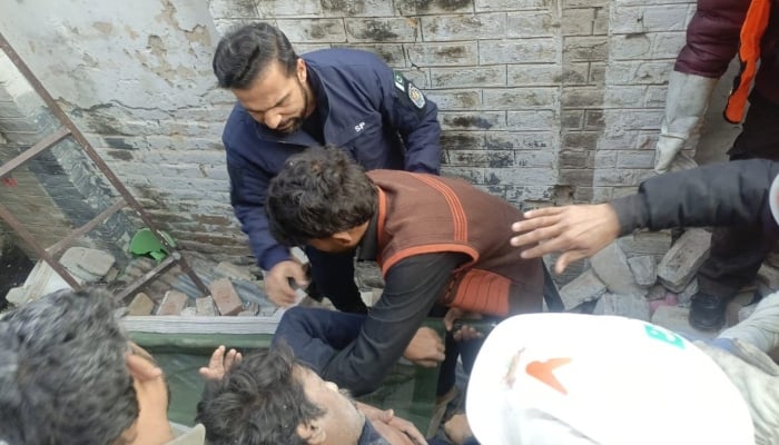 Rescue work being carried out following a cylinde explosion in Islamabad, January 11, 2026. — X/@ICT_Police