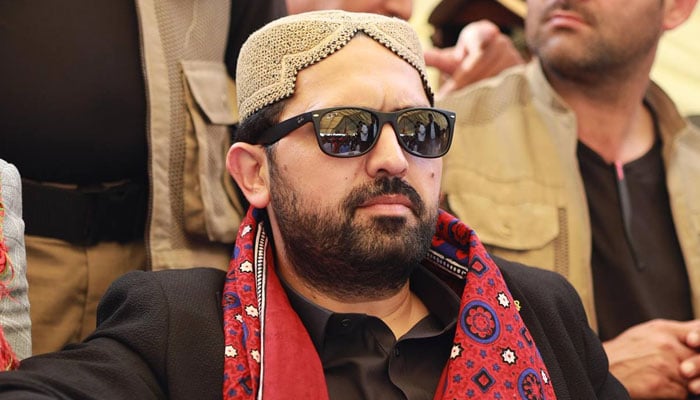 Khyber Pakhtunkhwa Chief Minister Sohail Afridi gestures during an event in Jamshoro on January 11, 2026. — Facebook/ImMuhammadSohailAfridi/File