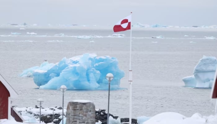 A view of the Greenlandic flag near the beach in Nuuk, Greenland, March 29, 2025. — Reuters