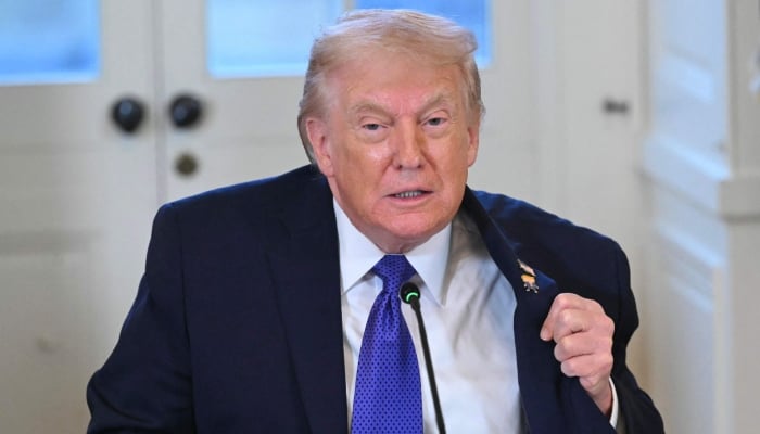 US President Donald Trump speaks during a meeting with US oil companies executives in the East Room of the White House in Washington, DC on January 9, 2026. — AFP