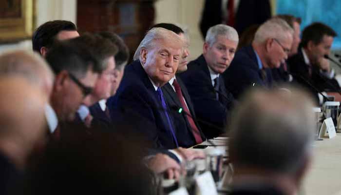 US President Donald Trump attends a meeting with oil industry executives, at the White House in Washington, DC, US, January 9, 2026. — Reuters