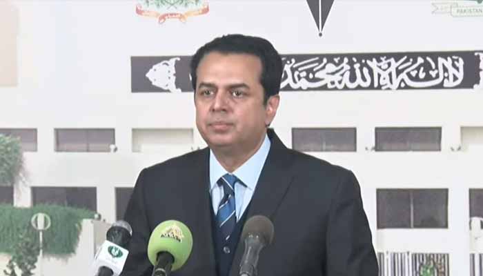 Minister of State for Interior Talal Chaudhry speaks during press conference outside Parliament House, Islamabad, January 12, 2026. — Screengrab via YouTube/Geo News