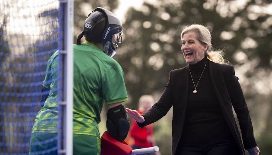The Duchess of Edinburgh with Miriam Pritchard