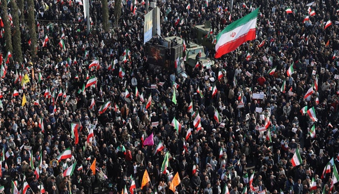 Iranians attend a pro-government rally in Tehran, Iran, January 12, 2026. — Reuters
