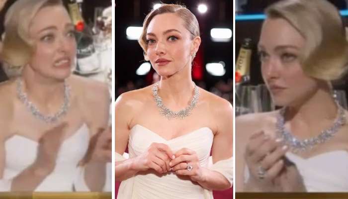 Seyfried appeared to briefly grimace as Byrne was announces as the winner