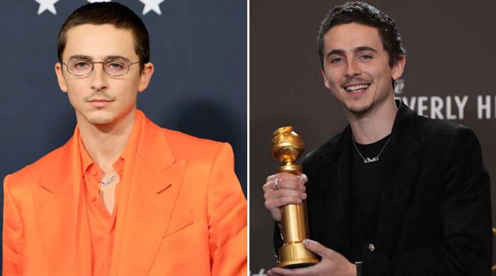'Marty Supreme' lands Timothée Chalamet his first Golden Globe award