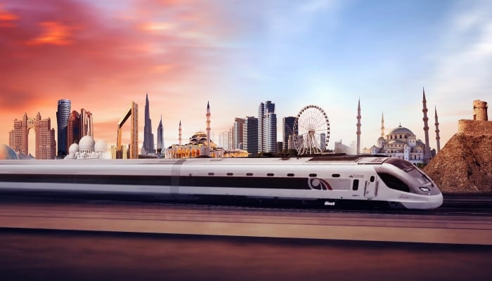 A representative image of a Etihad Railways train. — X/@Etihad_Rail