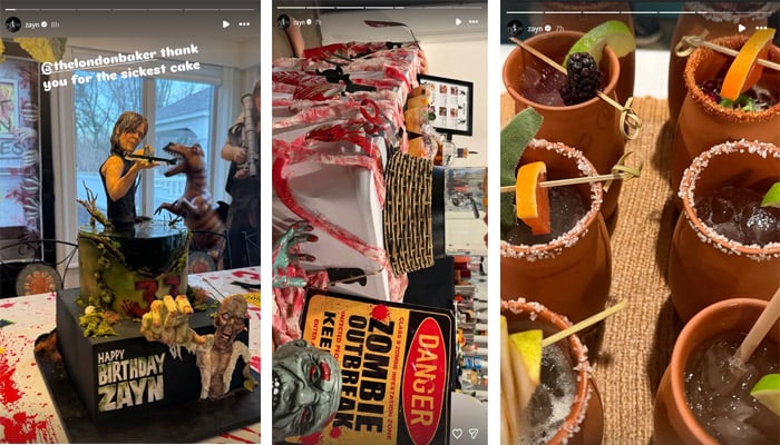 Inside Zayn Maliks spooky birthday bash with ‘the sickest cake