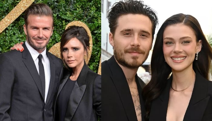 Brooklyn Beckham copies dad Davids gestures in Nicola Peltzs birthday