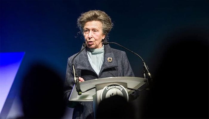 Princess Anne unveils her funny bone on duty