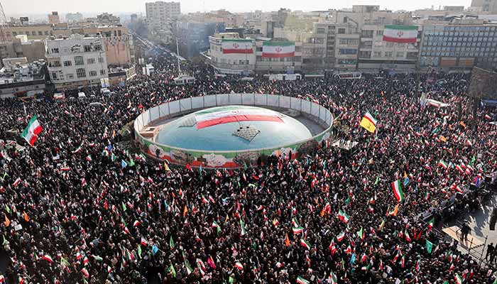 Iranians attend a pro-government rally in Tehran, Iran, January 12, 2026. — Reuters