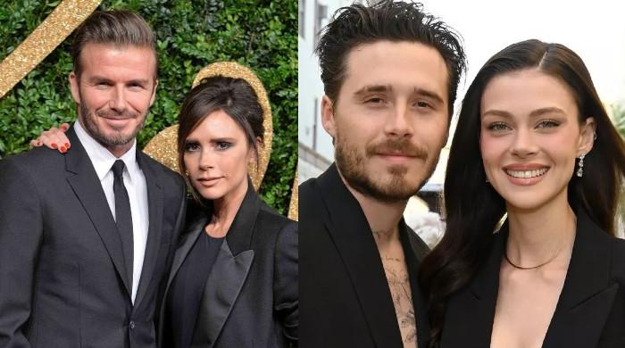 Brooklyn Beckham copies dad David's gestures in Nicola Peltz's birthday