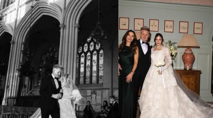 Gordon Ramsay steps into calm 'nervous' Holly during wedding jitters