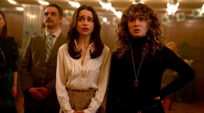 Emilia Clarke, Haley Lu Richardson attend 'Ponies' premiere hand-in-hand