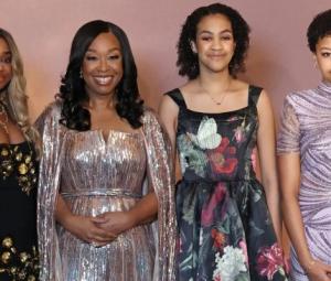 Shonda Rhimes graces ‘Bridgerton' Paris premiere with her daughters