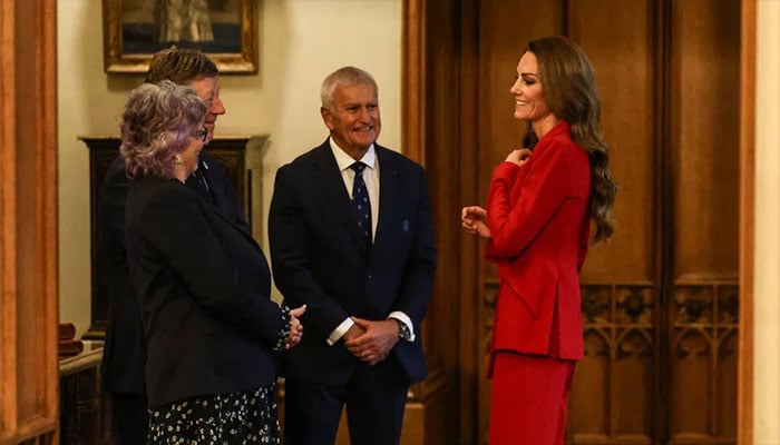 Princess Kate ushers world champions past bumpy arrival