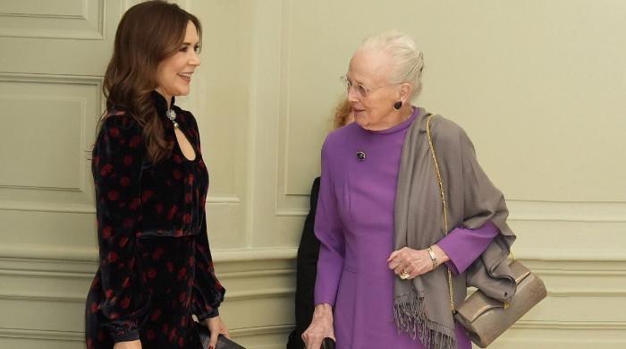 Queen Mary joins former monarch in rare cultural outing