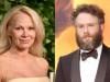 Pamela Anderson reacts to seeing Seth Rogen at Golden Globes