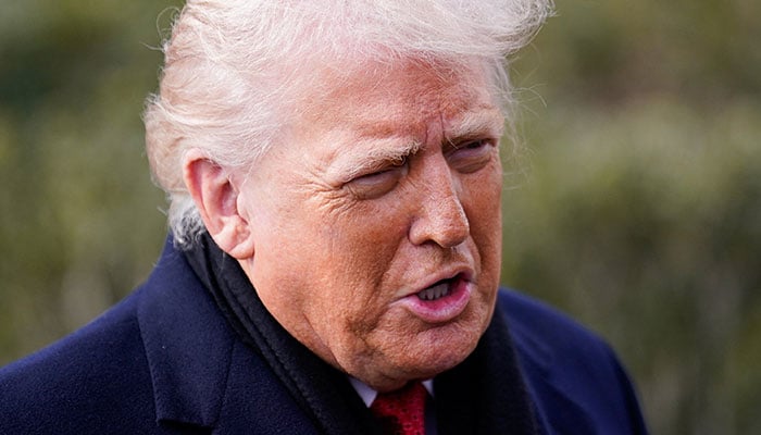 US President Donald Trump speaks to the press, before departing for Florida from the South Lawn, at the White House in Washington, D.C., US, January 16, 2026. — Reuters