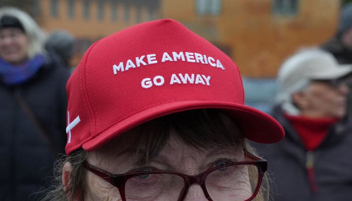 A protester takes part in a demonstration to show support for Greenland in Copenhagen, Denmark January 17, 2026. — Reuters