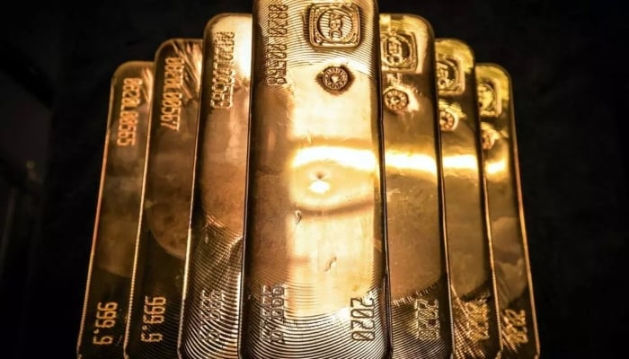 Representational image of gold bars. — AFP