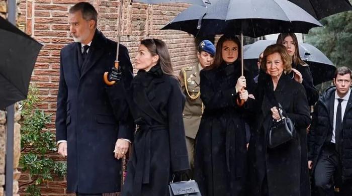 King Felipe VI leads Spain's royals in emotional gathering