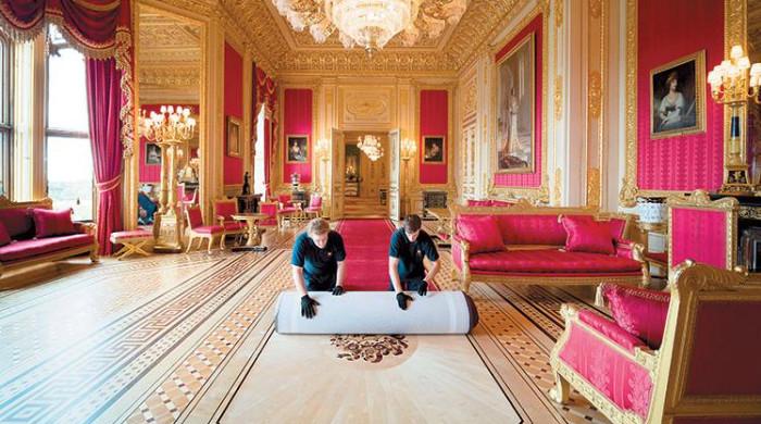 Windsor Castle offers rare look above grand rooms: watch