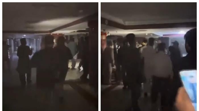 Footage emerges capturing chaos inside Gul Plaza following initial fire