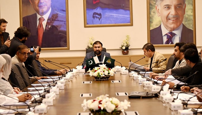 Balochistan Chief Minister Sarfraz Bugti addressing provincial cabinet meeting in Quetta on Islamabad on March 18, 2025. — CM House