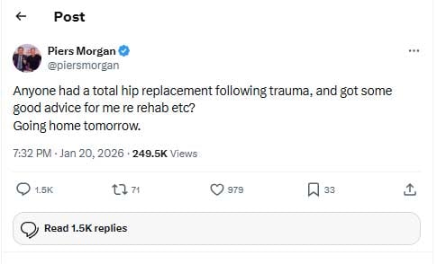 Prince Harry, Meghan Markle stay silent as Piers Morgan rushes to hospital