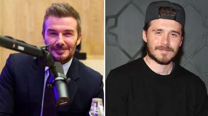 David Beckham dodges awkward question about son Brooklyn's statement
