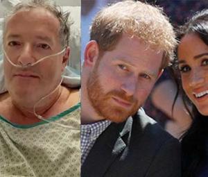 Prince Harry, Meghan Markle stay silent as Piers Morgan rushes to hospital