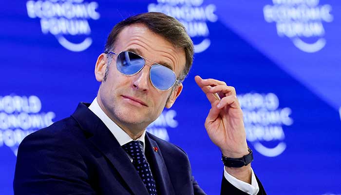 Frances President Emmanuel Macron attends the 56th annual World Economic Forum (WEF) meeting in Davos, Switzerland, January 20, 2026. — Reuters