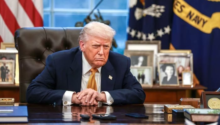 US President Donald Trump is interviewed by Reuters White House correspondent Steve Holland (not pictured) during an exclusive interview in the Oval Office in the White House in Washington, DC on January 14, 2026. — Reuters