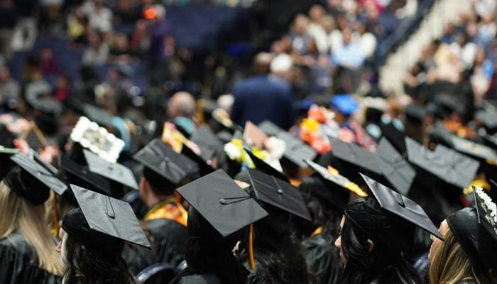 This representational image shows people gathered for a graduation ceremony. — Unsplash/File