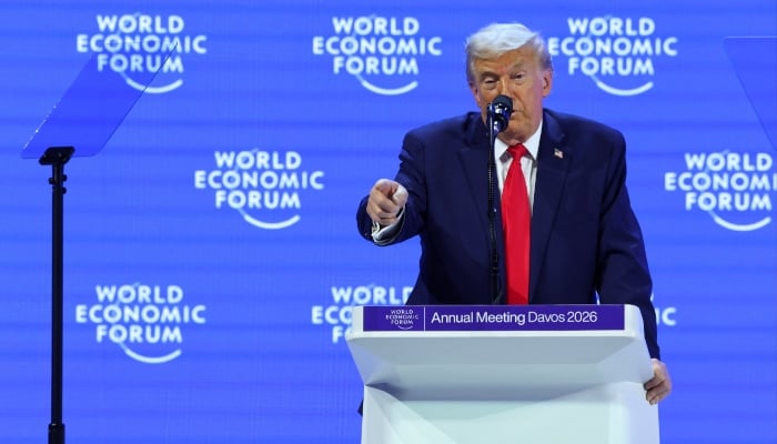 US President Donald Trump attends the 56th annual World Economic Forum (WEF) meeting in Davos, Switzerland, January 21, 2026. — Reuters