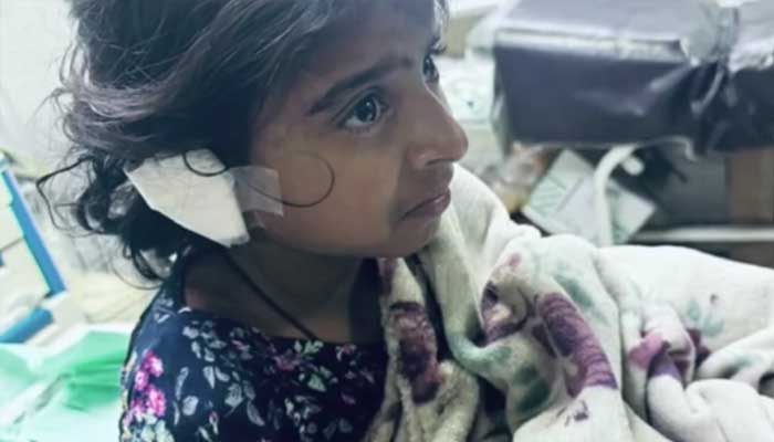 Pet lioness injures eight-year-old girl in Lahores Bhekewal Pind area on January 21, 2026. — Screengrab via Geo News