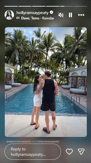 Holly Ramsay shares sizzling snaps from exotic honeymoon with Adam Peaty