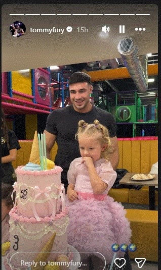 Bambi turns 3: Tommy Fury shares sweet party moments