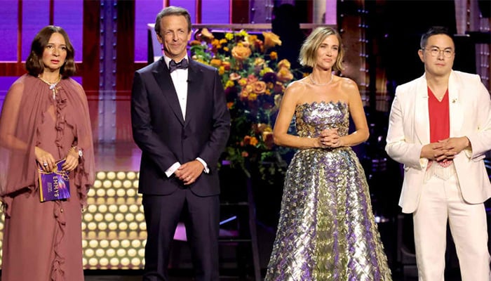 Bowen Yang, Kristen Wiig recall Emmy chaos that left Matt Bomer brushed off