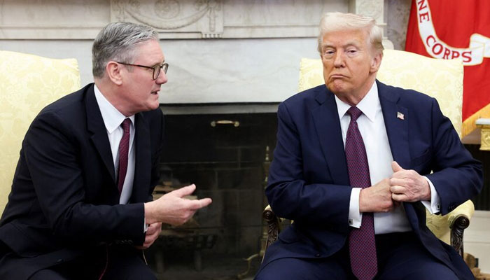 U.S. President Donald Trump meets British Prime Minister Keir Starmer in the Oval Office at the White House in Washington, D, US on February 27, 2025. — Reuters