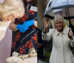 Queen Camilla battles rain to claim hardest-working royal title