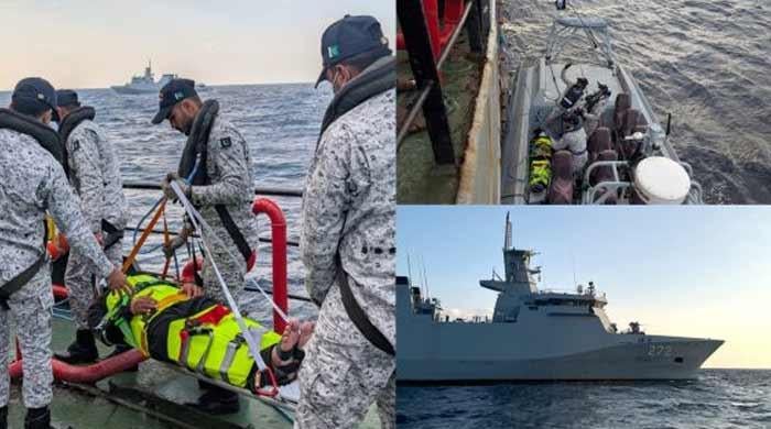 Pakistan Navy conducts medical evacuation of Sri Lankan national on high seas